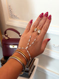 Load image into Gallery viewer, The Vendôme Crystal Hand Chain - Silver
