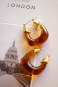 Load image into Gallery viewer, The Mayfair Amber Hoops
