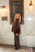 Load image into Gallery viewer, Heirloom Drape Mohair Sweater — Cocoa

