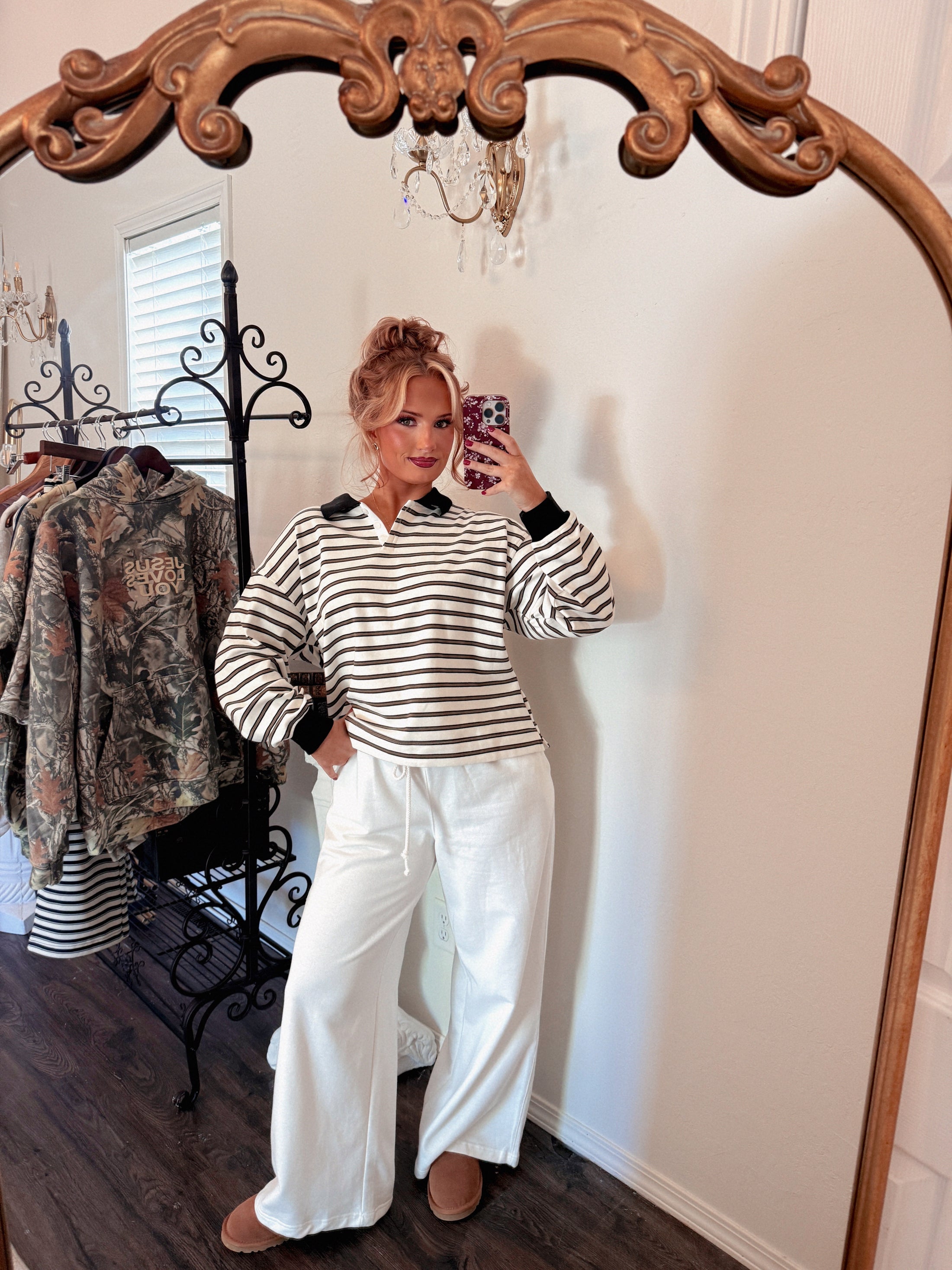 The Oxford Rugby Top - Olive/Black