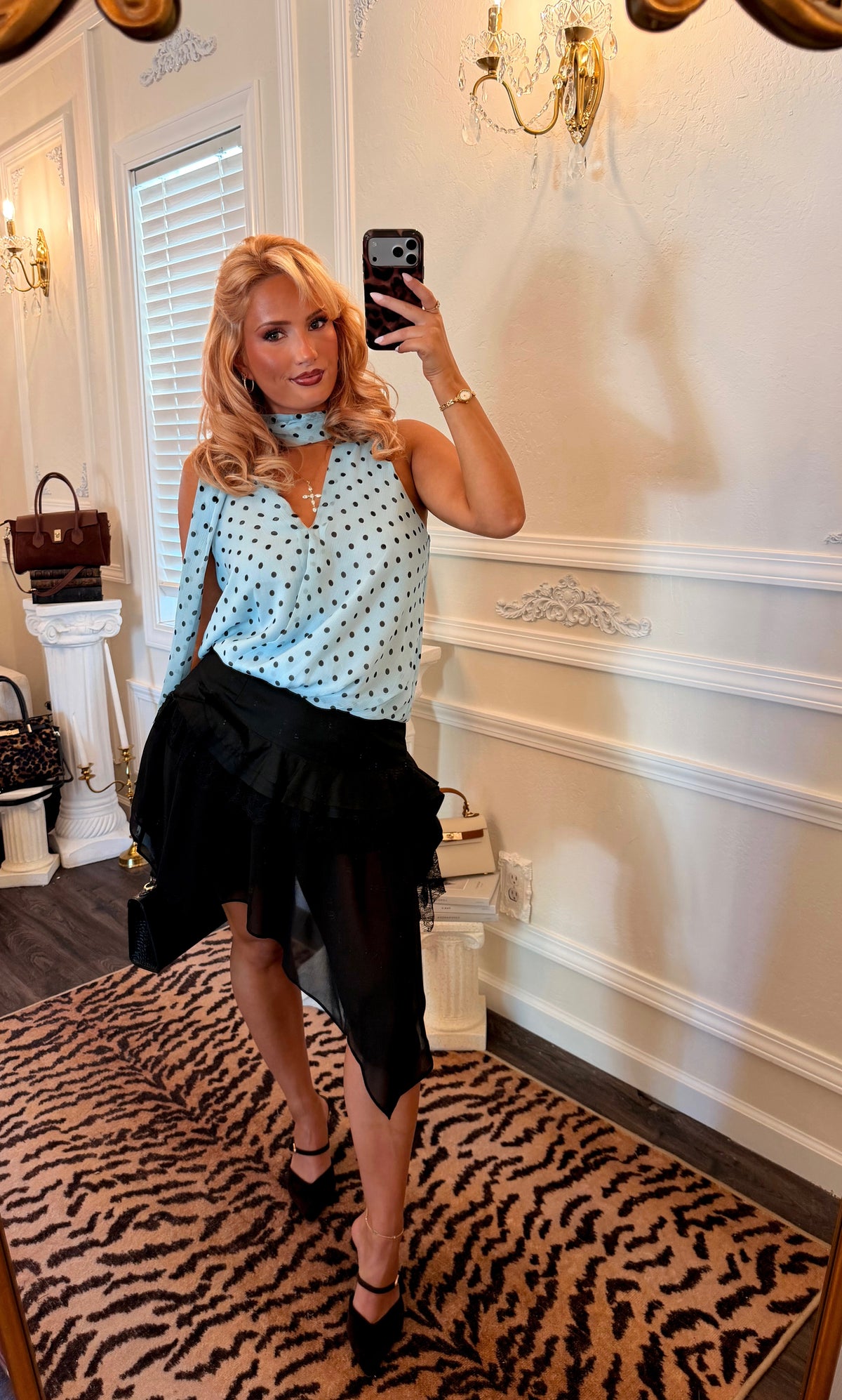 The Le Marais Ruffle Skirt — Noir