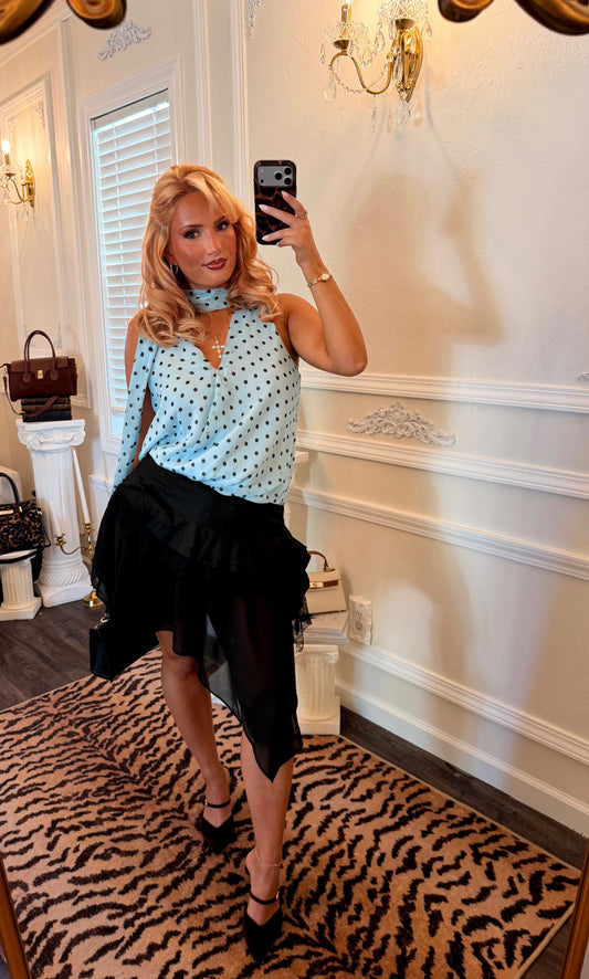 The Le Marais Ruffle Skirt — Noir
