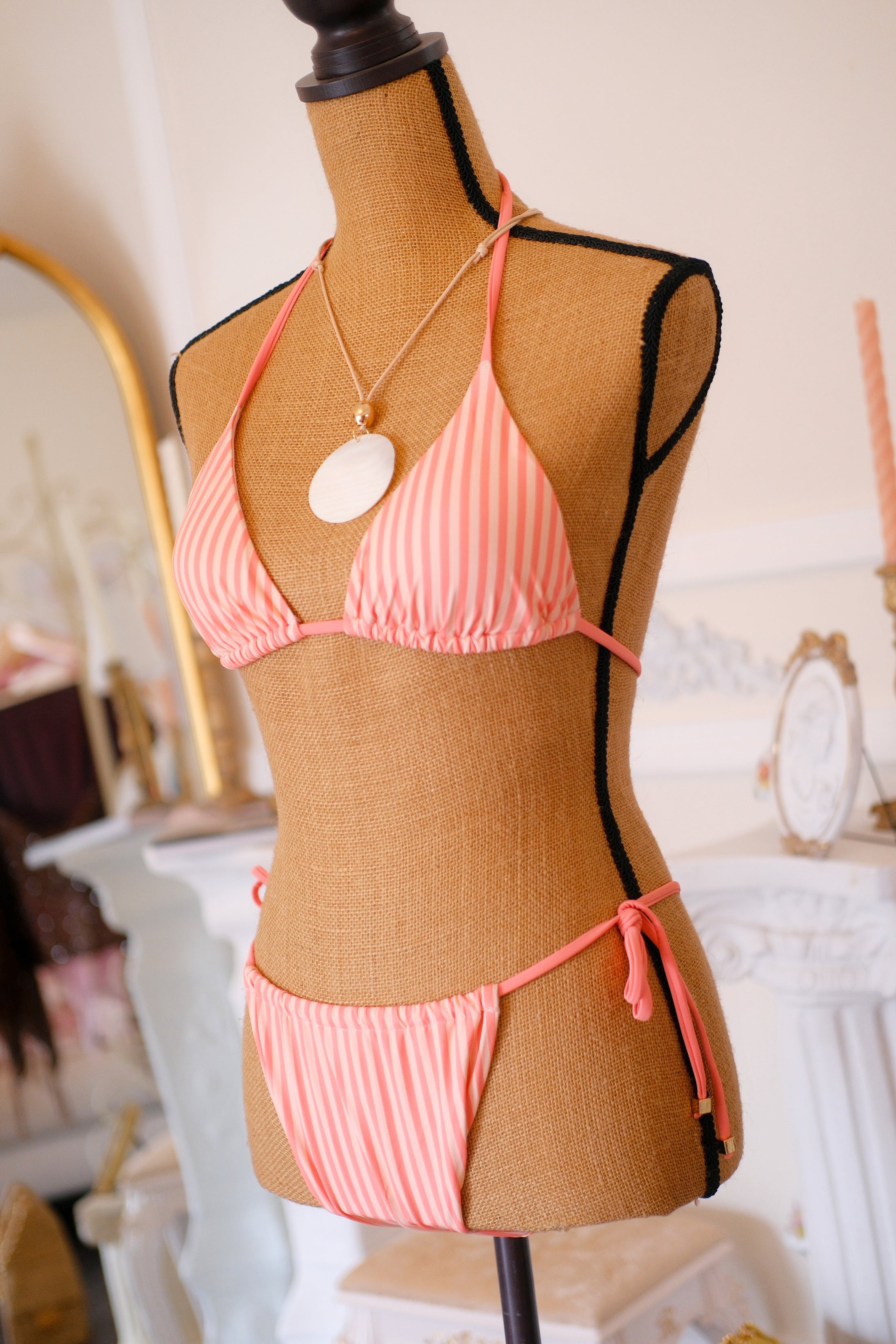 The Saint-Tropez Stripe Bikini – Rosé Riviera