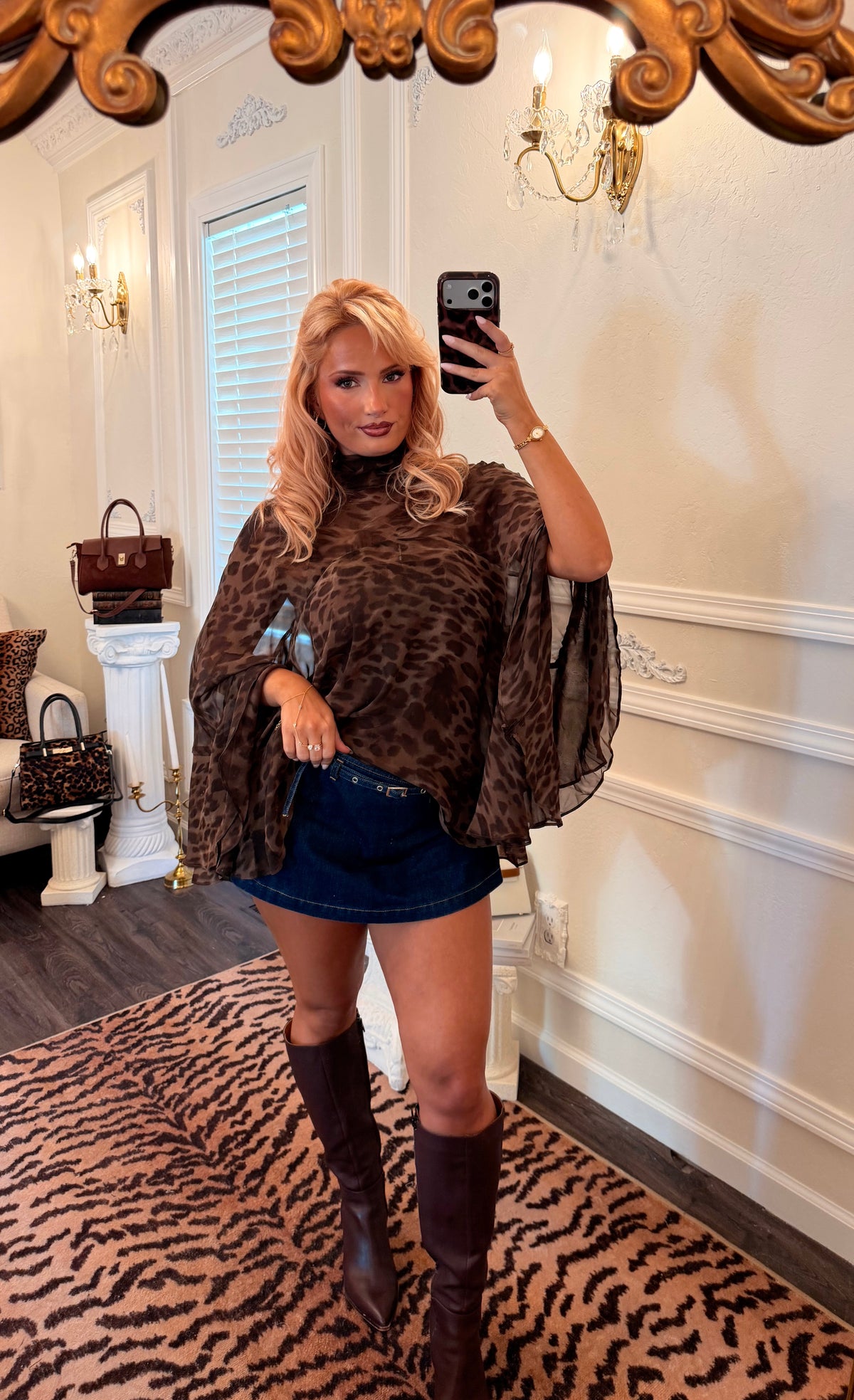 The Saint-Honoré Leopard Chiffon Top