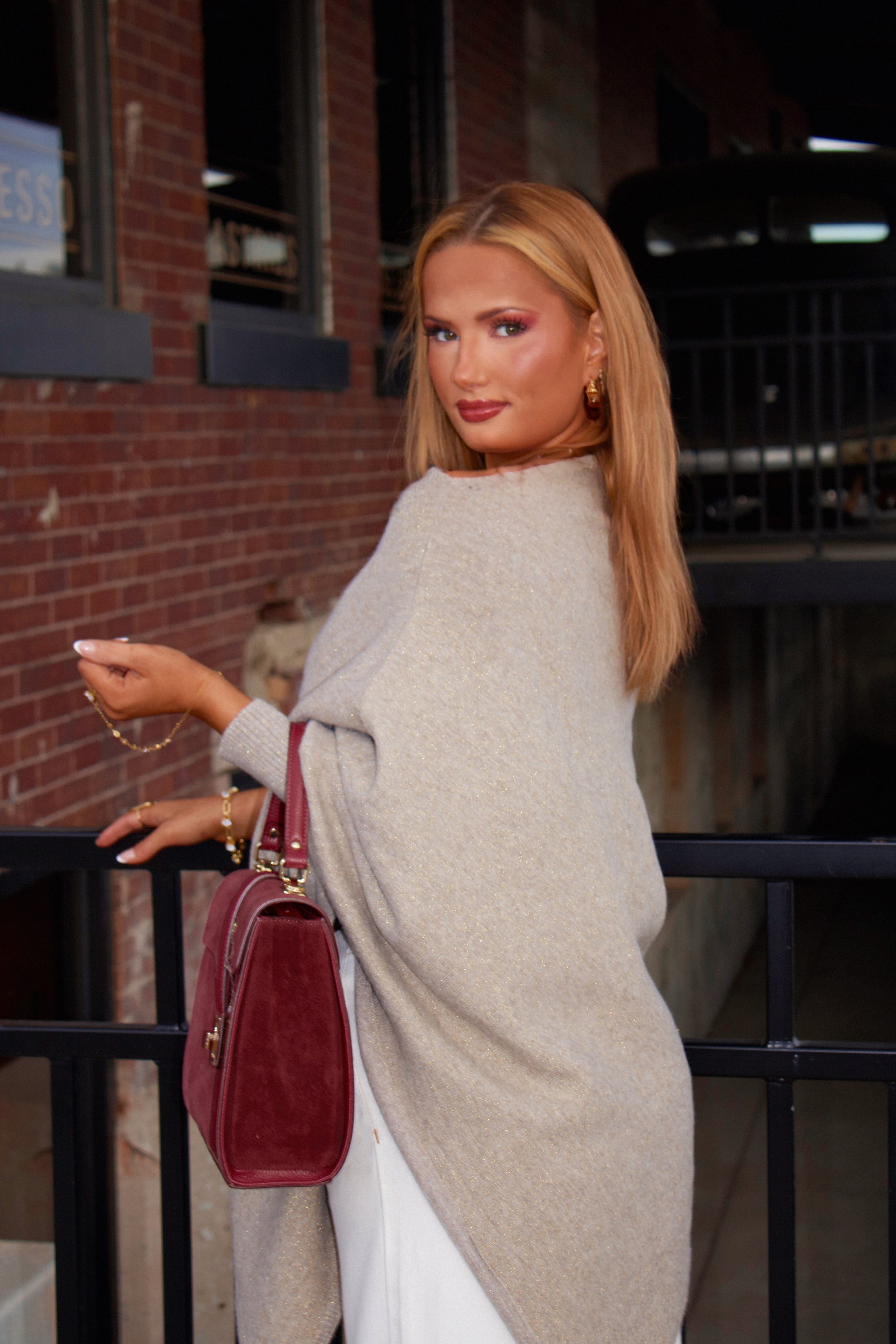 The Madeleine Poncho - Champagne Mist ✨