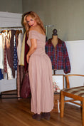 Load image into Gallery viewer, The Élodie Pleated Dress – Rosé Mocha
