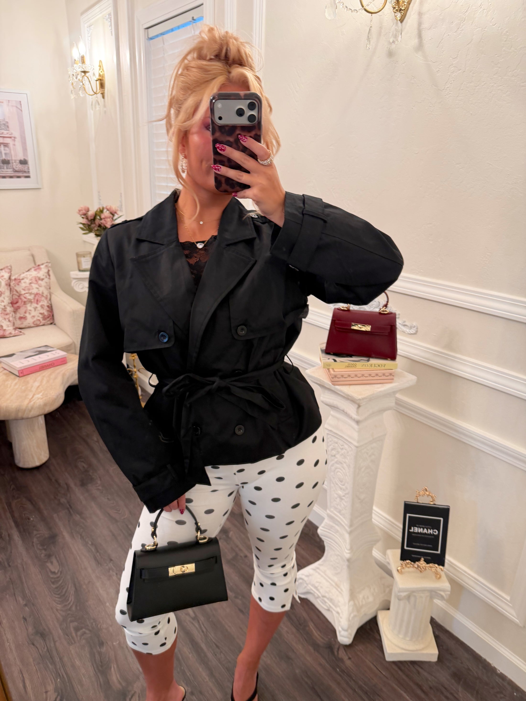 The Colette Cropped Trench