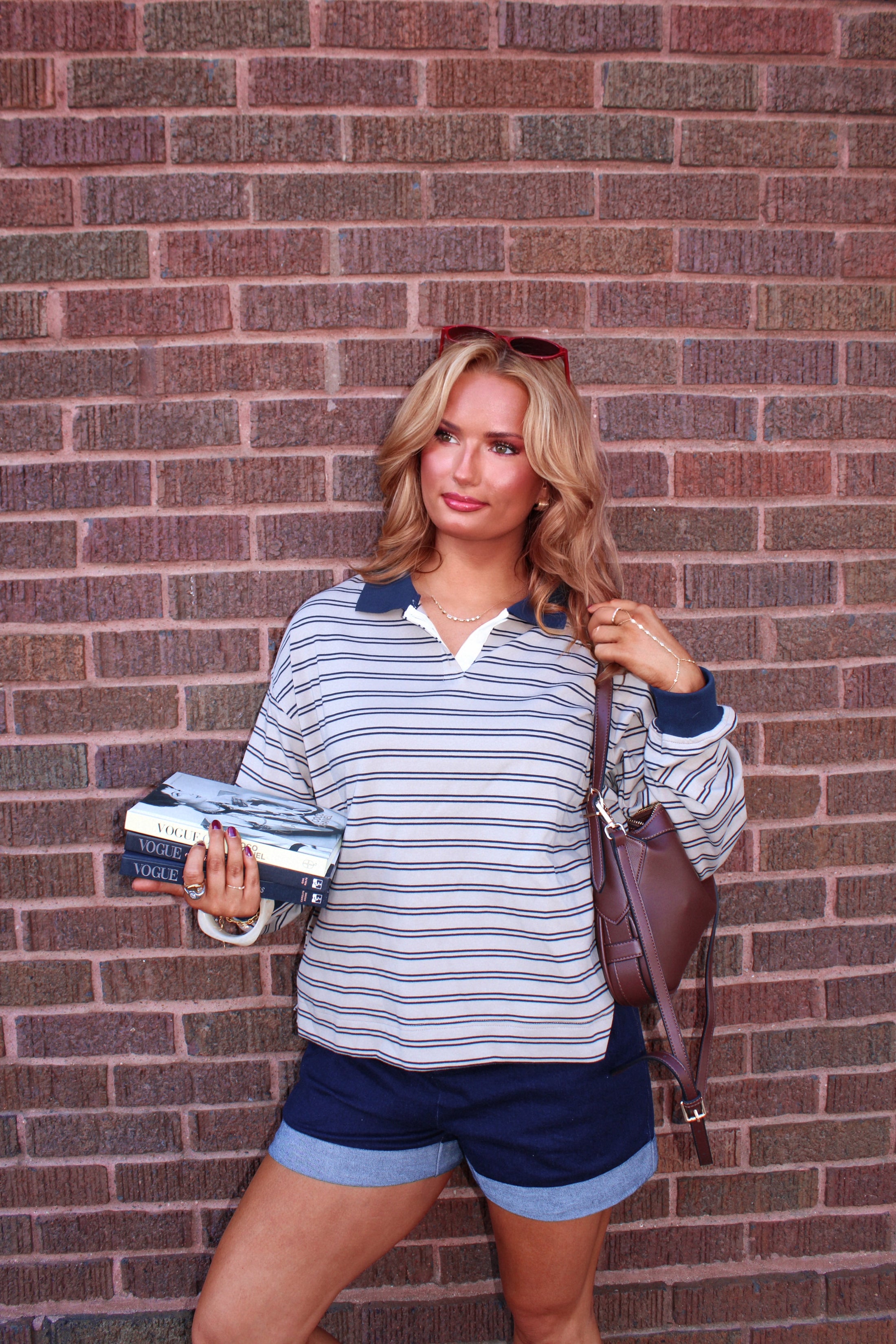 The Oxford Rugby Polo - Tan/Navy