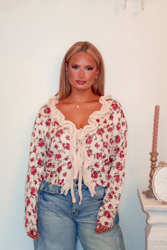 The Rosehill Ruffle Cardigan