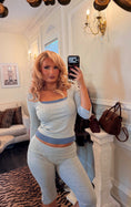 Load image into Gallery viewer, Gigi Contrast Knit Top — Heather Grey
