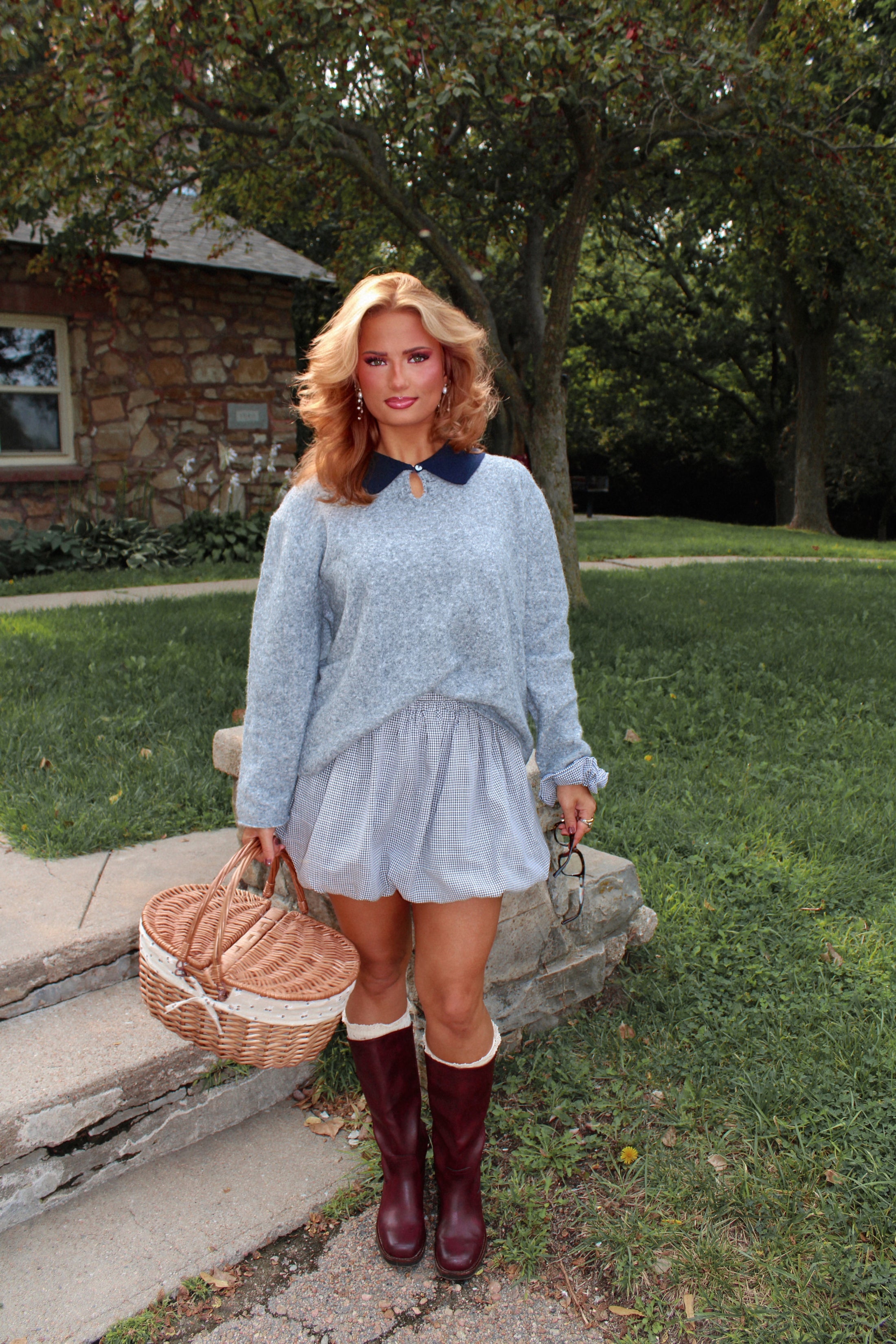 The Wentworth Polo Knit - Earl Grey Heather