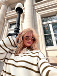 Load image into Gallery viewer, The Hudson Stripe Polo Sweater
