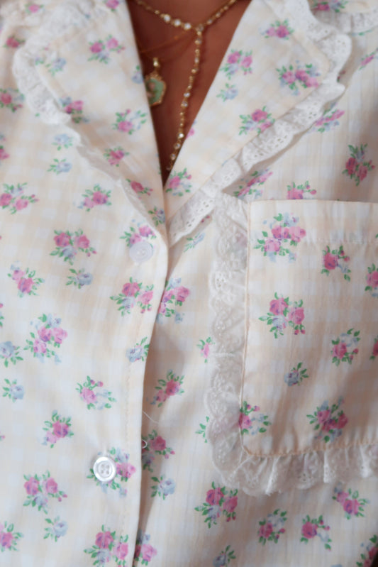 Rosebud Picnic PJ Set 🌸🌙