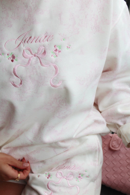 Janáe French Toile Mockneck