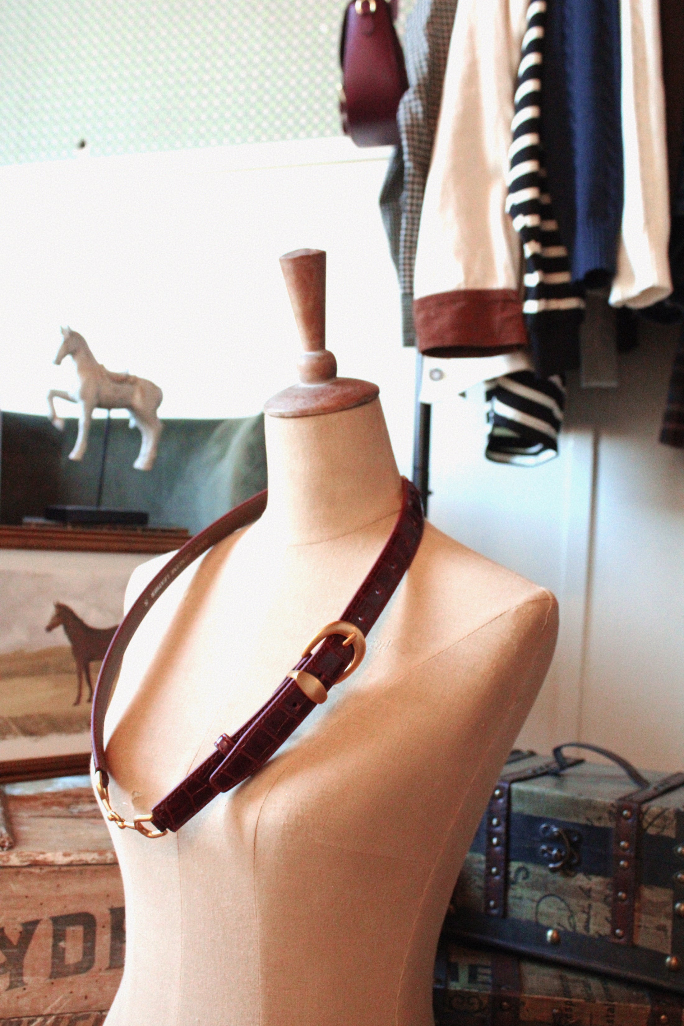 The Amarante Croc Belt PREORDER 10.21