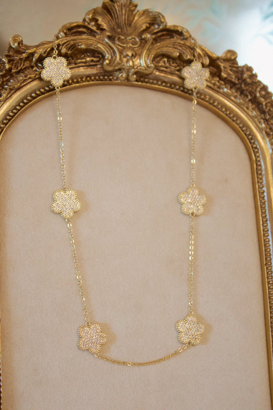 The Fleurette Pavé Necklace