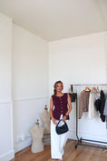 Load image into Gallery viewer, Bordeaux Button Front Vest
