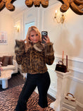 Load image into Gallery viewer, Mika Leopard Faux Fur Jacket
