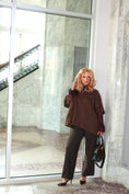 Load image into Gallery viewer, Heirloom Drape Mohair Sweater — Cocoa
