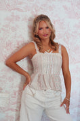 Load image into Gallery viewer, Antique Lace Peplum Top

