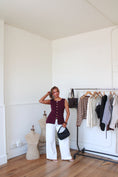 Load image into Gallery viewer, Bordeaux Button Front Vest
