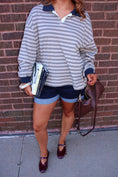 Load image into Gallery viewer, The Oxford Rugby Polo - Tan/Navy
