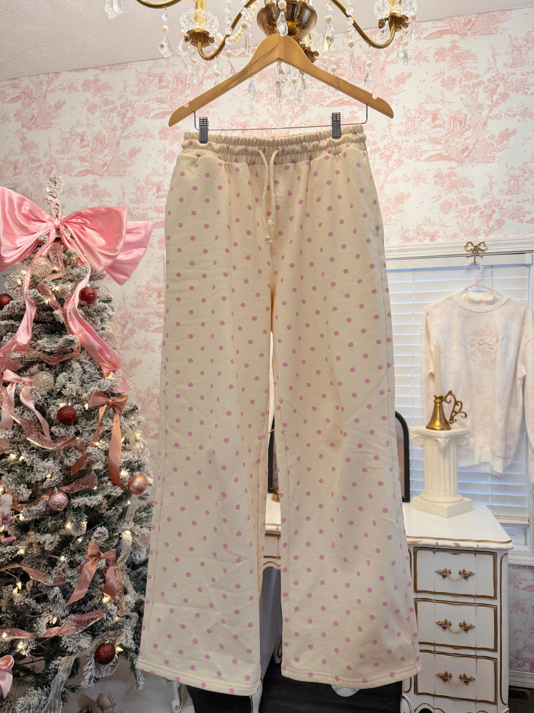 The Heavenly Dot Sweatpants - Butter