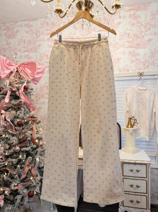 The Heavenly Dot Sweatpants - Butter