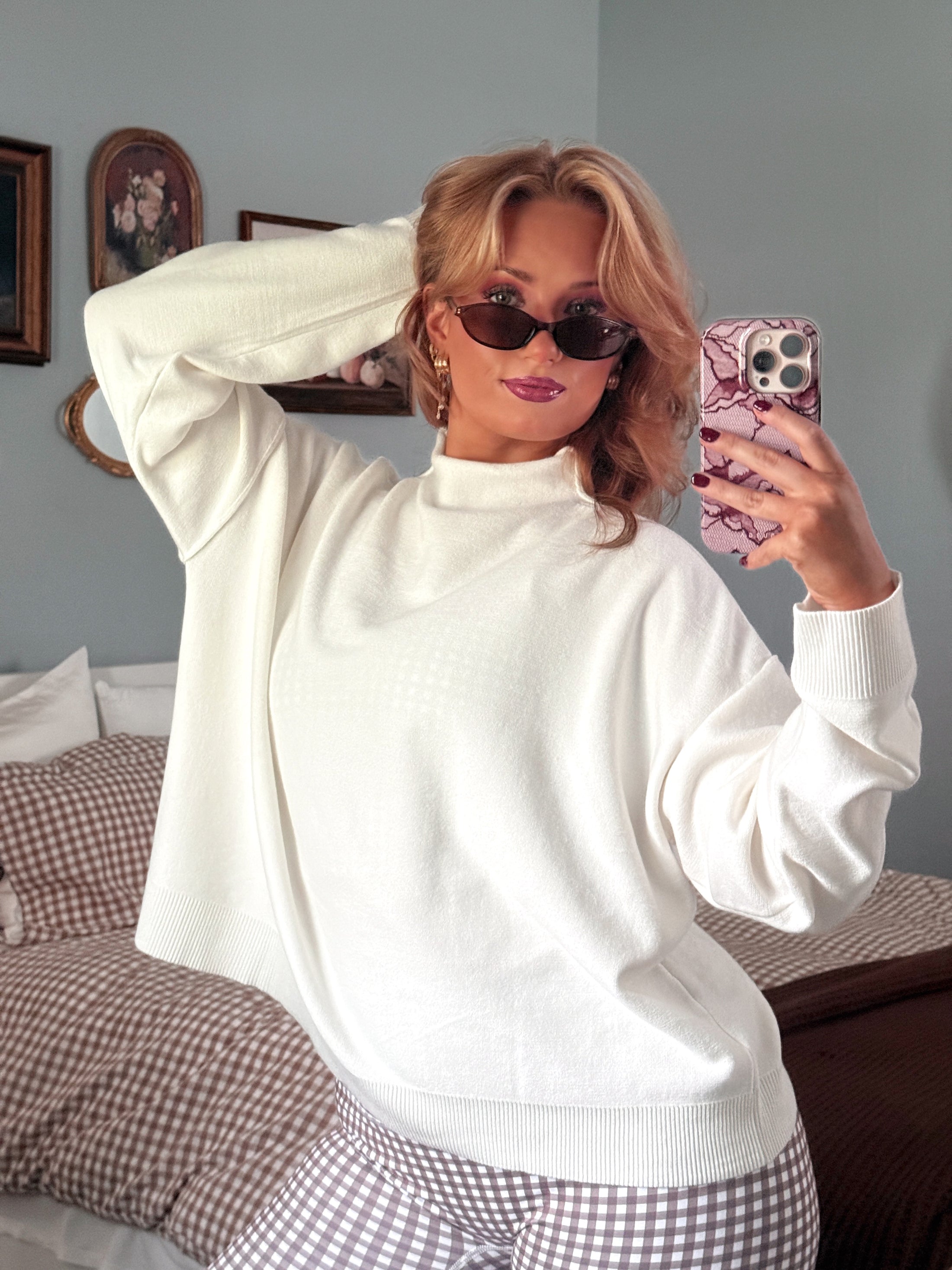 The Lustré Mockneck Sweater