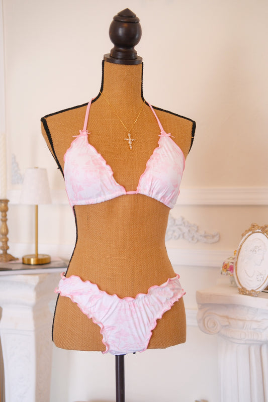 The Colette Toile Bikini Set – Blush