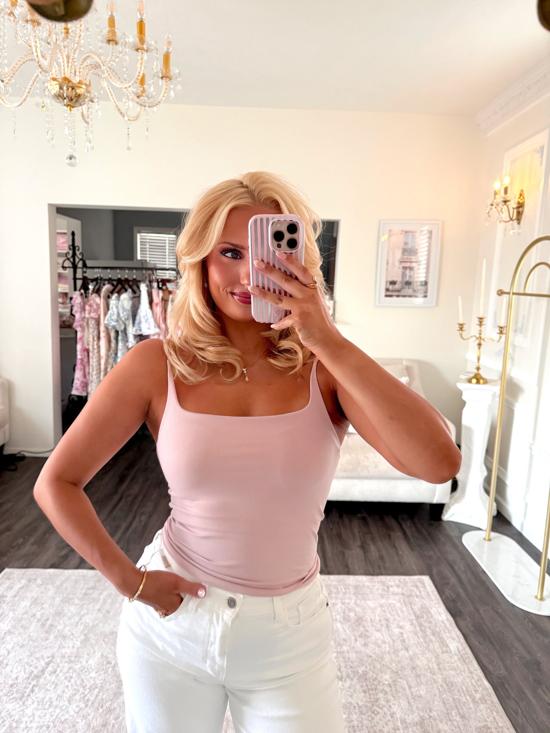 The Second Skin Seamless Tank – Dusty Rose