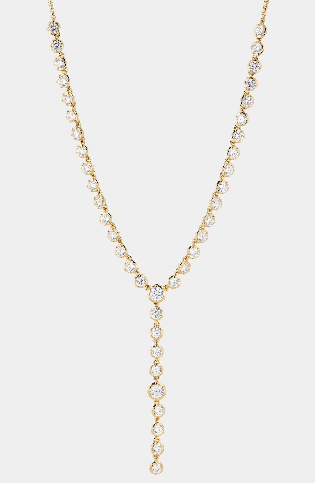 Colette Crystal Lariat Necklace