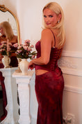 Load image into Gallery viewer, The Juliette Wine Blossom Dress
