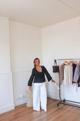 Load image into Gallery viewer, Ivory Allure Wide-Leg Jeans
