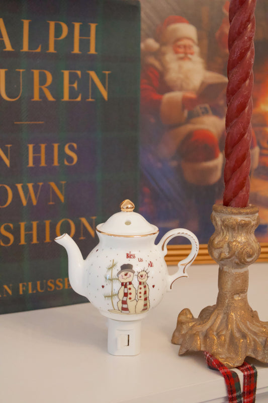 The Vintage Christmas Teapot Night Light