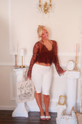 Load image into Gallery viewer, The Colette Lace Babydoll Blouse – Cocoa
