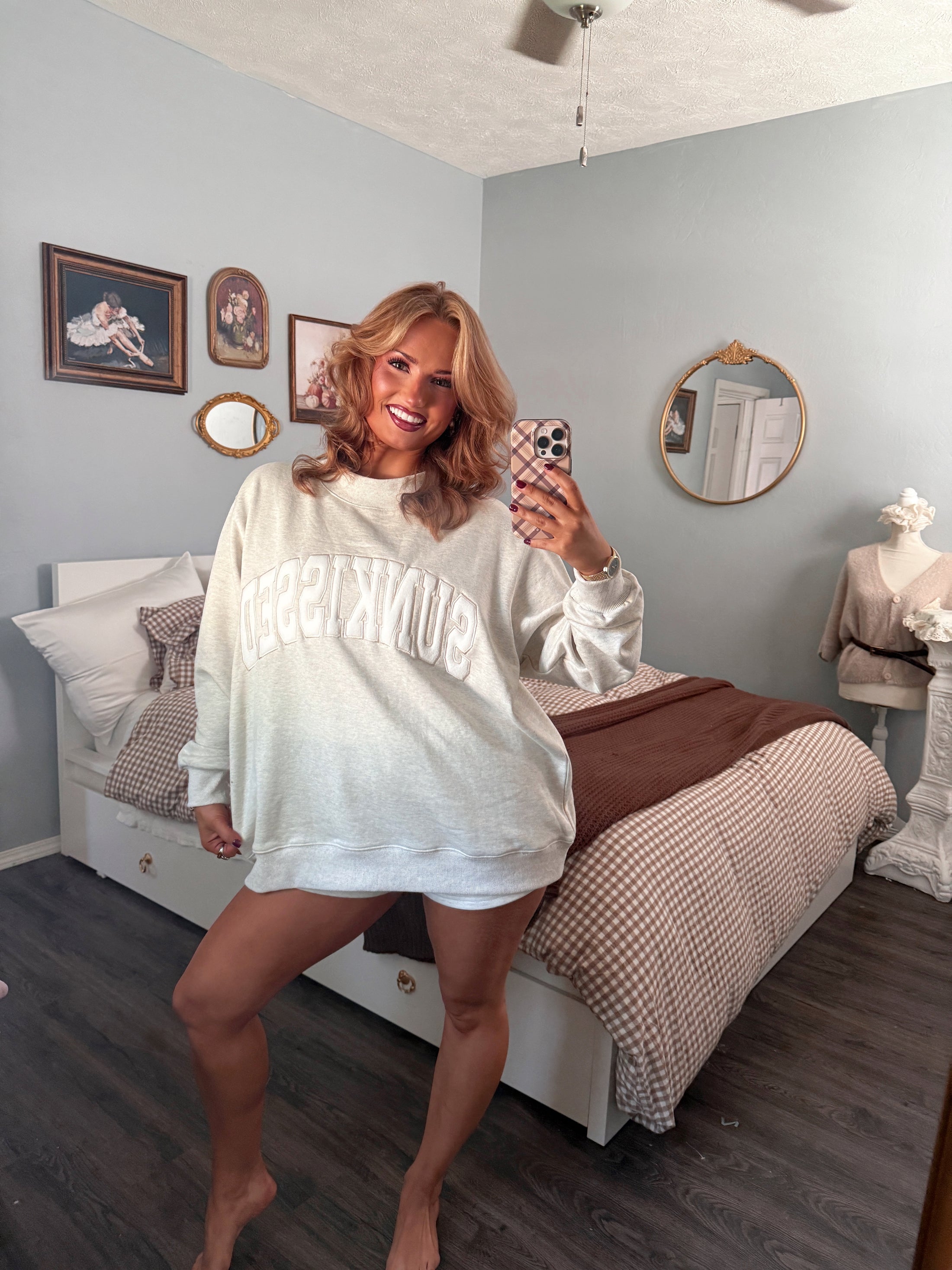 Sunkissed Mockneck - Oatmilk Gray