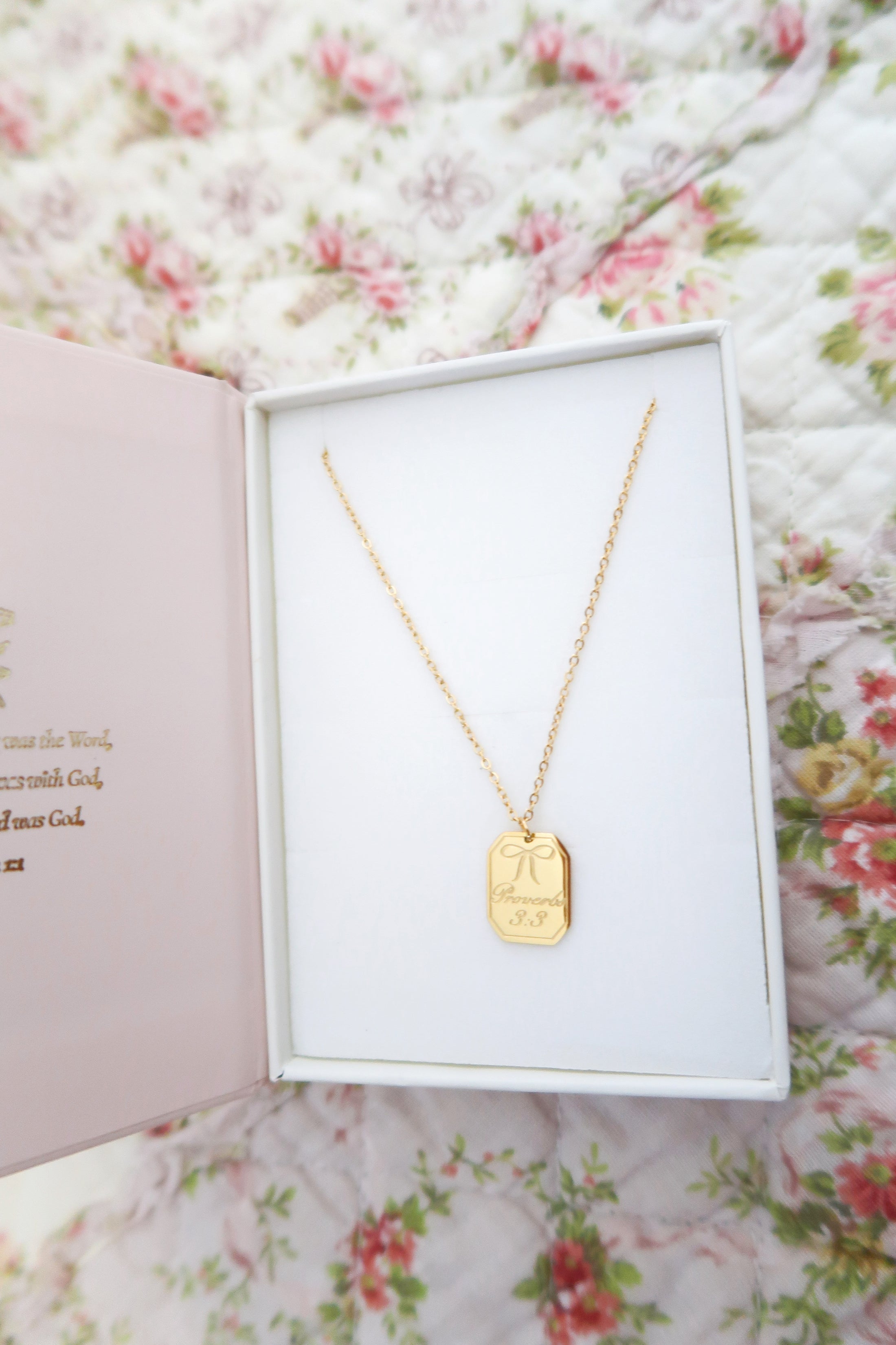 Proverbs 3:3 Necklace