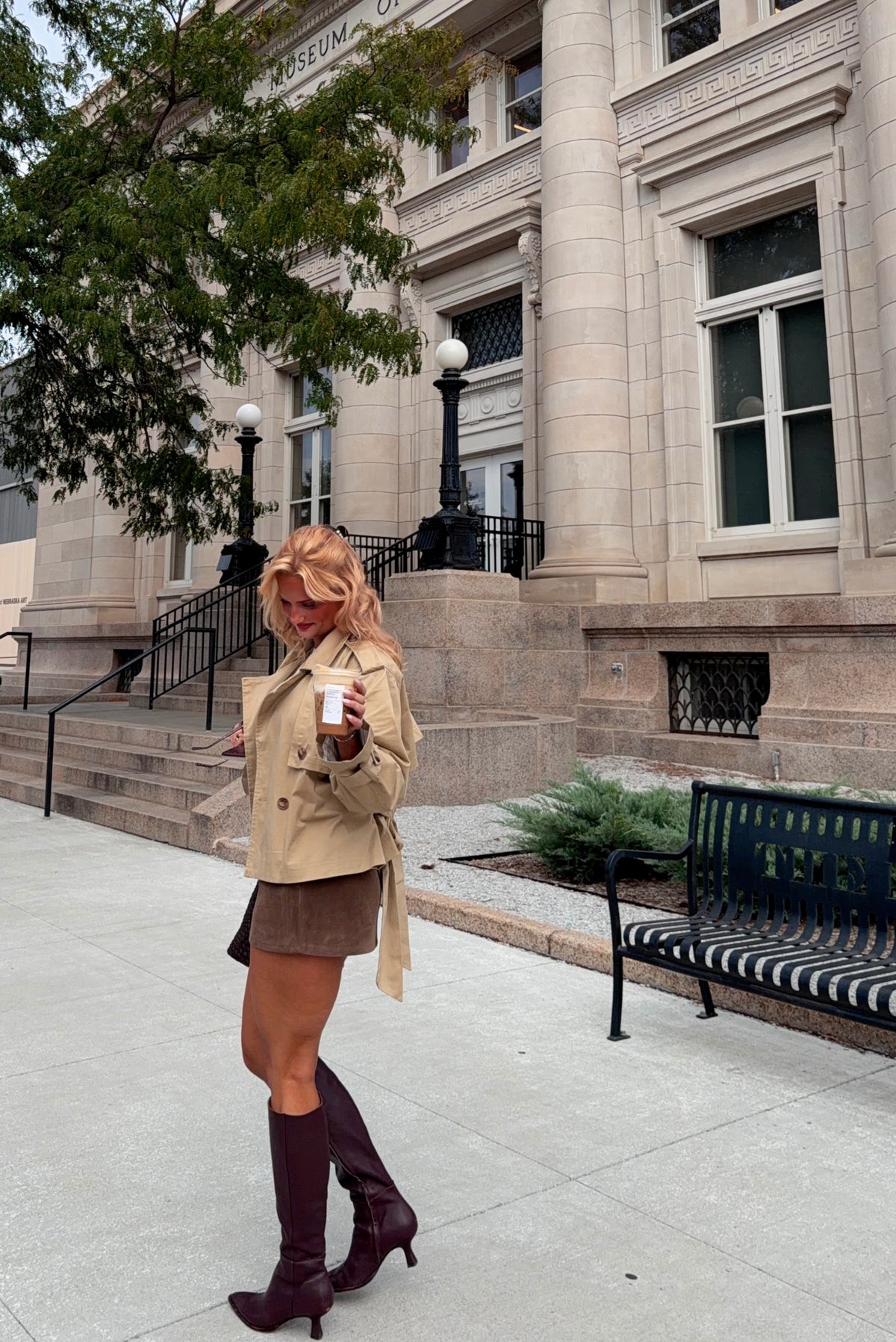 The Monroe Suede Skort