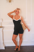 Load image into Gallery viewer, Meredith Contrast Bustier Romper
