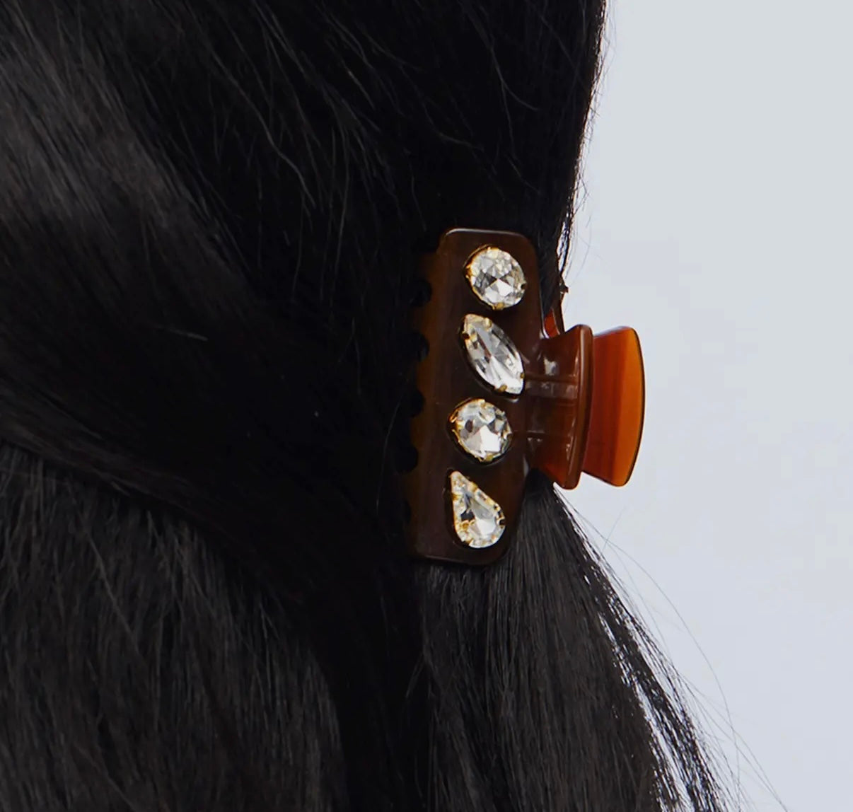 The Amber Heirloom Crystal Mini Clip