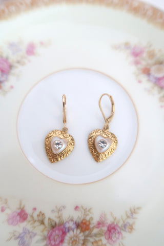 Heirloom Hearts Drop Earrings