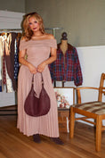 Load image into Gallery viewer, The Élodie Pleated Dress – Rosé Mocha
