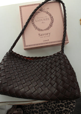 Le Chocolat Woven Shoulder Bag