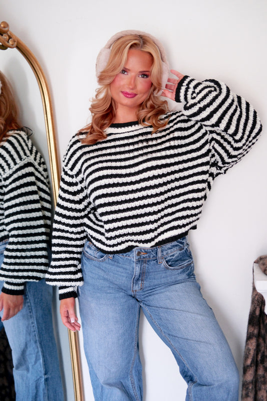 The Parisian Stripe Chalet Knit