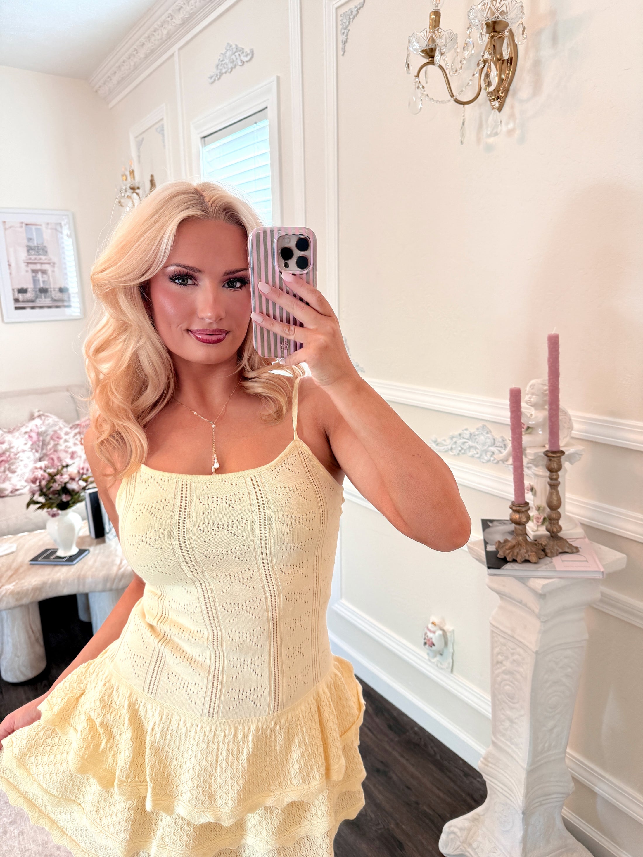 The Amalfi Knit Ruffle Dress