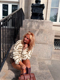 Load image into Gallery viewer, The Hudson Stripe Polo Sweater
