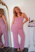 Load image into Gallery viewer, The Margaux Striped Set - Pomegranate
