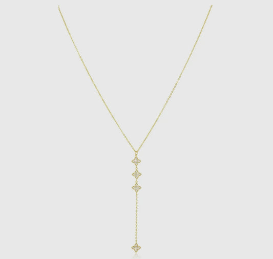The Parisian Pavé Drop Necklace