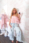 Load image into Gallery viewer, Fleur Fields Embroidered Jeans
